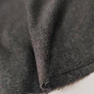 560g/<span class=keywords><strong>M</strong></span> 50% wol semua musim abu-abu gelap Melton mantel kain wol kain cocok untuk pria dan wanita mantel kain harga rendah - Product Image 4