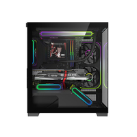 Nouvelle Arrivée 2026 Boîtier PC Panoramique pour Aquarium M-ATX, Boîtier d'Ordinateur de Jeu Prenant en Charge le Refroidissement Liquide 240mm et la Carte Graphique 350mm
