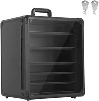 Boîte de rangement pour miniatures, étui de transport pour miniatures avec 5/6 plateaux magnétiques, étuis de transport avec cadre en alliage d'aluminium