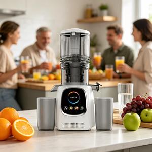 <span class=keywords><strong>Extracteur</strong></span> <span class=keywords><strong>de</strong></span> <span class=keywords><strong>jus</strong></span> lent à froid <span class=keywords><strong>de</strong></span> grande capacité avec moteur AC, <span class=keywords><strong>autonettoyant</strong></span>, 300W, sans BPA, pour fruits entiers, usage commercial - Product Image 4