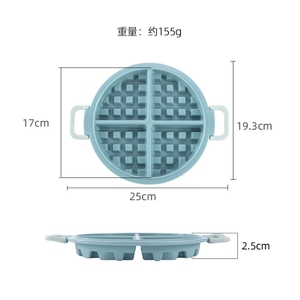 Grand moule à gâteau rond réutilisable <span class=keywords><strong>en</strong></span> <span class=keywords><strong>silicone</strong></span> pour <span class=keywords><strong>gaufrier</strong></span> grillé au four pour dessert et moules à chocolat pour la cuisson des gaufres - Product Image 5