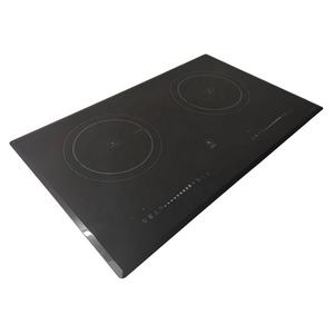 Cuisinière à induction à double brûleur en verre vitrocéramique, économie d'énergie, fonction booster rapide, 4KW - Product Image 1
