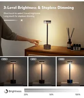 Lampe de chevet projecteur USB style moderne interrupteur tactile lampes LED lampe de table en métal pour la décoration intérieure éclairage d'ambiance alimenté par batterie