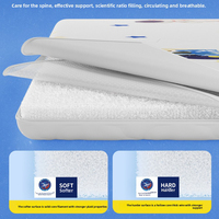 Matelas en tissu 4D Air Net Comfort Queen Size avec housse amovible en polymère POE lavable et convertible