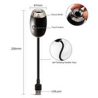 Projecteur d'étoiles LED moderne mini USB édition Lune noire 360° avec veilleuse nébuleuse °   Ajustable