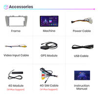 Radio Mobil Android Junsun AU Stock CarPlay untuk Toyota Camry 40 50 2006-2011, Head Unit Mobil Android, Navigasi Multimedia