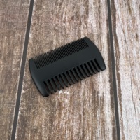 Kit de toilettage de barbe haut de gamme avec brosse à raser en poils de sanglier, manche circulaire noir, peigne, ciseaux de barbier et pochette en velours – Meilleures ventes