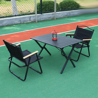 Tables et chaises pliantes d'extérieur pour café, camping, barbecue, utilisation en fondue