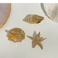 Nouveauté 2025 – Pince à cheveux étoile de mer super populaire pour femme, style vacances, avec diamants, pour franges et accessoires de coiffure, boucles d'oreilles