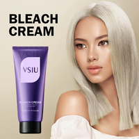 Crème décolorante violette, complexe anti-dommages, ultra légère, 300 ml, pour cheveux normaux, usage permanent