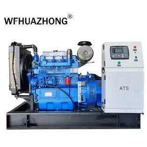 Günstigster Preis Chinesischer 30kw offener Typ Silent Typ Generator wasser gekühlt für den Heimgebrauch heißer Verkauf!