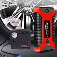 Sharmeal OEM&ODM Démarreur de Batterie au Lithium 600A, Power Bank 12V 5200mAh, Démarreur Portable avec Pompe à Air