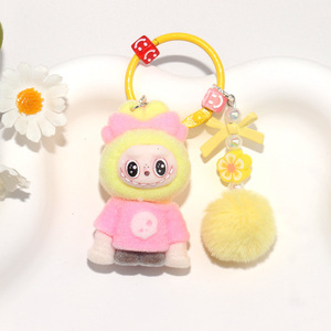 Dễ thương Mini cherry sang trọng <span class=keywords><strong>Keychain</strong></span> hạt đổ xô kéo bu Búp bê túi sang trọng trang trí mặt dây chuyền điện thoại di động chuỗi Mini <span class=keywords><strong>Keychain</strong></span> đồ chơi - Product Image 3