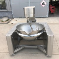 Nouvelle Poêle Industrielle Planétaire Entièrement Automatique de 400L en Acier Inoxydable 304, Chauffage Électromagnétique/Électrique/Gaz pour Utilisation en Cave de Vinification