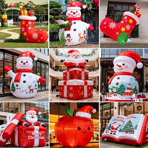 Grazioso Espositore per <span class=keywords><strong>Libri</strong></span> a Forma di Pupazzo di Neve, Decorazione Natalizia Gonfiabile in Tessuto Oxford, Facile da Montare, Resistente, Impermeabile e Protezione Solare per Interni, Casa, Feste ed Eventi - Product Image 5