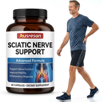 Ausreson OEM Capsules de soutien du nerf sciatique à l'acide alpha-lipoïque et au curcuma – Complément pour la mobilité et la flexibilité – Capsules pour le nerf sciatique