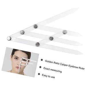 Règle de sourcil professionnelle fournitures de maquillage permanentes outils de Microblading acrylique mesure de règle en plastique de sourcil - Product Image 1