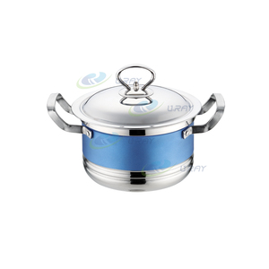 Nouvel Arrivage – Ensemble de 6 Pièces d'Ustensiles de Cuisson Classiques en Acier Inoxydable Écologique, Marmite et Casserole, Couleur Personnalisable, Compatible Gaz et <span class=keywords><strong>Induction</strong></span> - Product Image 2
