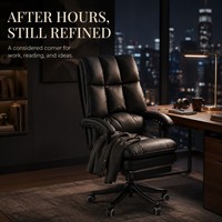 Chaise de bureau ergonomique AOR en promotion, idéale pour la maison, le bureau ou les cybercafés, avec base pivotante et inclinaison réglable, vente en gros directe usine