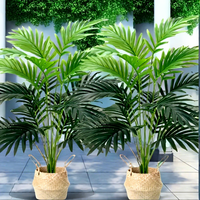 DREA Plantes artificielles vertes de haute qualité, grandes feuilles de palmier, pour la décoration intérieure et extérieure, très vendues