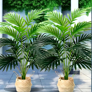 DREA Plantes artificielles vertes de haute qualité, grandes feuilles de palmier, pour la <span class=keywords><strong>d</strong></span>écoration intérieure et extérieure, très vendues - Product Image 1