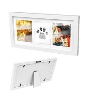 Dog Paw Print Photo <b>Frame</b> Wooden Magnetic Wall Mount Rectangular Horizontal For Living Room Bedroom Study Entryway - Product Image 5
