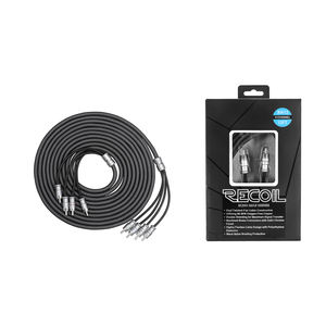 Edge XI412 <span class=keywords><strong>Echo</strong></span> Max Series Premium 99.99% Câble d'interconnexion audio RCA 12 pieds en cuivre sans oxygène à 4 canaux, avec C en laiton usiné - Product Image 6