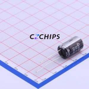 Condensateur électrolytique en aluminium à montage traversant NXA50V330M10*16 LO, montage traversant, D10xL16mm 330uF 20% 50V 1.05A-100kHz - Product Image 1