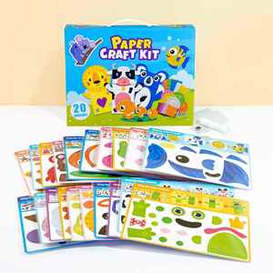 Toddler Magical Craft Box 4 <b>Creative</b> Activities Set DIY Paper Plates Fun 20 Animal Arts & Crafts Kit for Kids 4-6 - Product Image 4