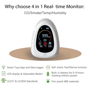 Prise en charge <span class=keywords><strong>de</strong></span> l'api OEM ODM connexion Tuya WiFi détecteurs <span class=keywords><strong>de</strong></span> gaz portables <span class=keywords><strong>de</strong></span> température et d'humidité alarme <span class=keywords><strong>de</strong></span> fumée et <span class=keywords><strong>détecteur</strong></span> <span class=keywords><strong>de</strong></span> <span class=keywords><strong>monoxyde</strong></span> <span class=keywords><strong>de</strong></span> <span class=keywords><strong>carbone</strong></span> - Product Image 4