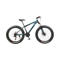 Cadre en acier à haute teneur en carbone de vente chaude VTT adulte 21 vitesses en aluminium Double frein à disque gros pneu course sur route désert neige