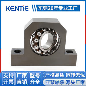 Rodamiento de Bolas de Doble Hilera con Autoalineación, Asiento de Fijación para Eje de Transmisión, Anillo Elástico de un Solo Rodamiento, Carcasa en Forma de T, Carcasas en Ángulo C - Product Image 2