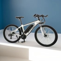 Sepeda gunung hibrida listrik 27 inci, sepeda Motor Hub belakang daya baja karbon tinggi 36V250W/350W 21 kecepatan baterai Lithium
