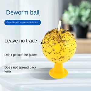 Plastic Eco-Friendly Battery Powered Drosophila Trap Ball <strong>Yellow</strong> Green Whole Box <strong>Worm</strong> Melon Fruit Fly Needle Bee Gardening - Product Image 5