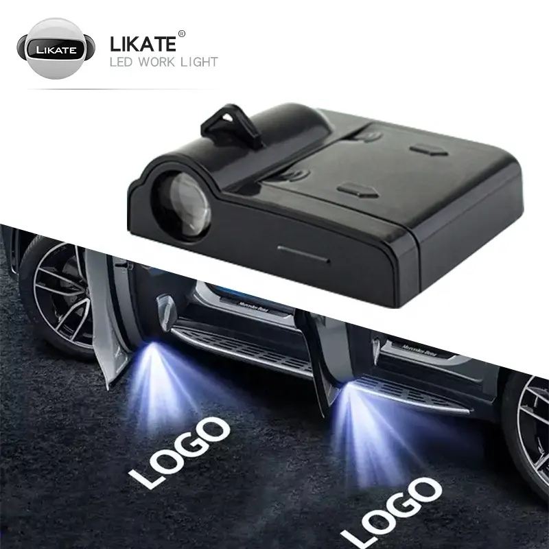 Fabrika fiyatları kablosuz 3d araba nezaket kapı Led hayalet gölge lazer projektör ışıkları özel Logo karşılama ışık Led Logo araba kapı