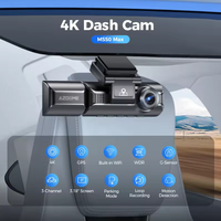 AZDOME M550 MAX 4K + 1K + 2K 3 Ch DashCam Built in 5G WiFi GPS Motion Detection car black box WDR Super Night Vision 4K dash cam