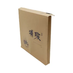 Custom Printed Expanded a4 size Kraft Paper Envelope with Button and String Closure