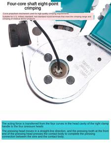 Pince à sertir les broches d'aviation HSC81-4 <span class=keywords><strong>DMC</strong></span> pince à <span class=keywords><strong>fil</strong></span> à presser à froid à quatre arbres - Product Image 5