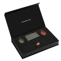Ensemble promotionnel d'événement commercial de luxe Cadeaux d'affaires avec logo personnalisé Clients VIP Propriétaires de voitures Éponge de boîtes en papier rigide écologique