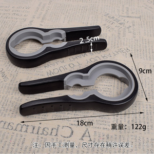 Thickened Can <b>Opener</b> 18cm Black Plastic Handle Bottle <b>Opener</b> For Beer Cap Opening With Reinforced Design - Product Image 1
