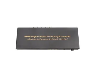 Suficiente stock 4K HDMI a HDMI Audio Extractor V1.4 LPCM 7,1 CH DAC Converter Sin decodificador Audio SPDIF 5,1 7,1 Audio Convertidor digital a analógico