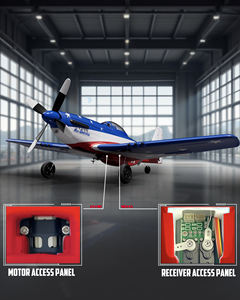 <span class=keywords><strong>Avion</strong></span> télécommandé électronique <span class=keywords><strong>P51</strong></span> avec stabilisateur gyroscopique et envergure de 400 mm, <span class=keywords><strong>avion</strong></span> en mousse électrique pour extérieur, jouet radiocommandé - Product Image 6