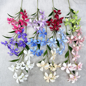 Fleurs artificielles Meiyu Craft, bouquet d'orchidées en soie, décoration réaliste pour la maison, accessoires pour l'entrée de mariage - Product Image 3