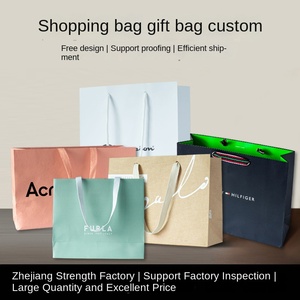 Sac Cadeau Noir Simple Sur Mesure, Style Affaires Haut de Gamme, Sac à Main en Matériau Enduit pour Supermarché, Impression de Logo Promotionnelle - Product Image 2