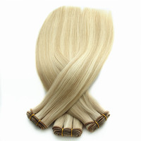 100% Original extensiones de cabello cutícula alineada pelo humano de la Virgen doble dibujado de la trama del pelo humano