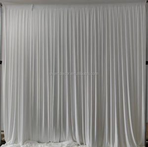 Bán chạy nhất 190G chất lượng cao gấp đôi nếp gấp Spandex rèm cửa, tuyệt vời draping và độ đàn hồi, cho trang trí tiệc cưới - Product Image 1