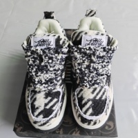 Vente en gros de baskets personnalisées à motif tweed vintage pour hommes et femmes, chaussures plateforme tendance, respirantes, streetwear, chaussures de sport décontractées