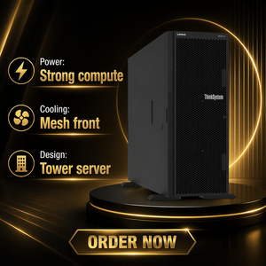 Servidor en Torre ThinkSystem ST650 V3 4U Nuevo, Procesador Dual Intel Xeon, Computación de Alto Rendimiento, Virtualización, Datos - Product Image 1