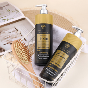 Champú y Acondicionador <span class=keywords><strong>de</strong></span> <span class=keywords><strong>Biotina</strong></span> al por Mayor, Marca Privada, Orgánico, Reparador, con Queratina, Natural, <span class=keywords><strong>para</strong></span> el Crecimiento <span class=keywords><strong>del</strong></span> <span class=keywords><strong>Cabello</strong></span>, Sin Sulfatos, Anticaída - Product Image 4
