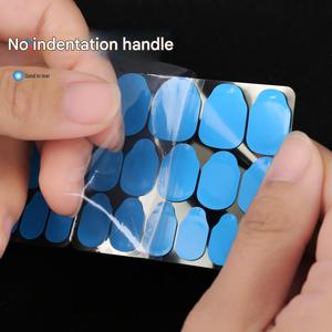 Pegatinas de Gel <span class=keywords><strong>para</strong></span> <span class=keywords><strong>Uñas</strong></span> Ultrafinas de Color Azul, Adhesivo Fuerte a Prueba de Agua <span class=keywords><strong>para</strong></span> <span class=keywords><strong>Uñas</strong></span> Postizas, Duran hasta 10 Días - Product Image 3